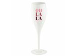 Koziol Sektglas Cheers No. 1 Oh La La, Kunststoff, Cotone White, 100 Ml, 3920525
