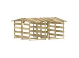 Pergole Con Tetto 4 Pz. 100X90X100 Cm In Legno Di Pino Impregnato