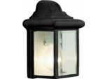 Brillante Applique Da Esterno Nissie | Luce Decorativa Da Esterno | Piatta | Nera | 1X E27 Max. 40 W | IP23