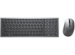 Dell KM7120W Tastiera Rf Senza Fili + Bluetooth Azerty Belga Grigio, Titanio