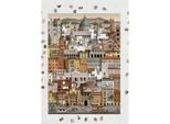 Martin Schwartz Puzzle Roma / Roma, Puzzle Città Italia, 50 X 70 Cm, 1000 Pezzi, MS0619