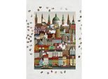 Martin Schwartz Puzzle Kopenhagen / KøBenhavn, StäDtepuzzle DäNemark, 50 X 70 Cm, 1000 Teile, MS0601