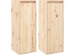 Vidaxl Armadi A Muro 2 Pezzi 30X30X80 Cm In Legno Di Pino Massiccio