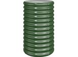 Vidaxl Fioriera In Acciaio Verniciato A Polvere 40X40X68 Cm Verde