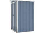 Vidaxl Capannina Fissabile Grigio 118X100X178 Cm Acciaio Zincato
