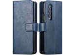Custodia Per Cellulare Imoshion Per Samsung Galaxy Z Fold 4 - Flip Cover Libreria Flip - Blu Scuro