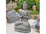 Figura Di Buddha Bidhannagar Con Gesto Di Umiltà 70 X 80 X 152 Cm