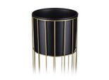 Howhomely Portafiori Moderno Con Coperchio 70 Cm In Metallo - Portapiante Dal Design Interessante - Struttura In Oro E Coperchio Nero In Mansarda - Stile