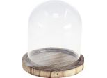 Campana Di Vetro Decorazione Piatto Di Legno Decorazione Da Tavolo Mini Campana Di Formaggio 13Cm