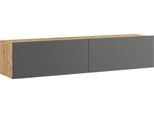 Tavolo Tv 'Lapinlahti' 140 X 31,5 X 29,5 Cm Rovere Rustico / Antracite