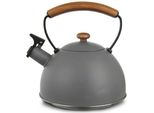 Orion Teiera In Legno Con Fischietto, 2,9 L, Grigio Orion 113517