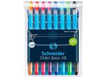 Schneider Slider Biros Basic F + 2 Colori Assortiti In Omaggio -Box 8U-