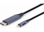 Gembird Gembird CC-USB3C-DPF-01-6 Adattatore Cavo Video 1,8 M Usb Type-C Displayport Nero, Grigio