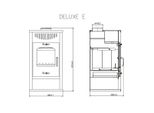 Eek A+ Victoria Deluxe Termocamino Е Con 11,9 Kw Termocamino Stufa A Legna Bimschv Ii