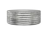 Vidaxl Letto Rialzato In Acciaio Verniciato A Polvere 100X100X36 Cm Argento