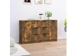 Vidaxl Credenze 2 Pz. Rovere Fumé 60X30X70 Cm Materiale A Base Di Legno