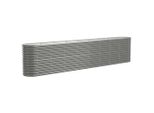 Vidaxl Letto Rialzato In Acciaio Verniciato A Polvere 332X40X68 Cm Grigio