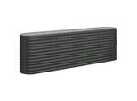 Vidaxl Letto Rialzato In Acciaio Verniciato A Polvere 224X40X68 Cm Antracite