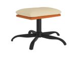 Vidaxl Sgabello Crema 60X60X36 Cm In Tessuto E Pelle Finta