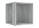 Tavolino Grigio Sonoma 33X33X34,5 Cm In Materiale Ligneo
