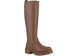 Van Hill Donna Stivali Con Plateau Leggermente Foderato Scarpe Con Suola Profilata 839544, Colore: Khaki, Taglia: 37
