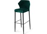 Sgabello Da Bar Louis Verde, Imbottito In Velluto, Ignifugo, 50 X 47 X 105 Cm (L X P X A), 52102, 2 Pezzi
