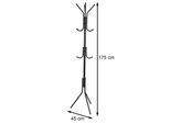 H&S Decoration Scaffali Per Abiti In Metallo Nero 175 Cm X 45 Cm X 45 Cm