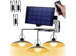Lampada Solare Da Esterno Luce Solare A Sospensione Con Telecomando IP65 Led Impermeabile Sospensione Luce Giardino Con 3 Lampade