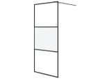 Vidaxl Schermo Doccia Per Cabina Doccia Nero 90X195Cm Semi-Opaco Esg