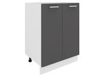 Armadio Per Mobili Da Cucina Esilo Bianco / Antracite A. 82 X L. 60 X P. 46 Cm
