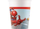 8 Bicchieri Di Carta200Ml Spider-Man Crime Fighter
