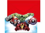 6 Biglietti D'invito Avengers Infinity Stones