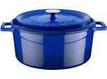 Lava Metal Pentola Ø 32 Cm, 9,8 L, Ghisa, Blu Lava Metal LVYTC32K2BLU