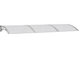 Vidaxl Tettoia Per Porte Grigio 300X100 Cm In Policarbonato