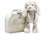 Steiff Hoppie Coniglio 26 Grigio Chiaro In Valigia 080968