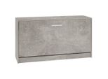 Vidaxl Panca Per Scarpe In Cemento Grigio 80X24X45 Cm Materiale A Base Di Legno