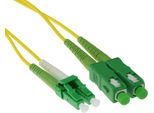 Act 1 Metro Lszh Cavo Patch In Fibra Monomodale 9/125 OS2 Duplex Con Connettori LC/APC8 E SC/APC8
