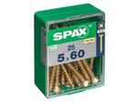 Scatola Di Viti Spax Per Legno A Testa Piatta (5 X 60 Mm) (5,0 X 60 Mm)