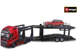 Bburago 1:43 Str Fire Multicar Carrier - Volvo FH16 Con Land Rover Lrx Concept