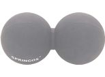 Springos Twinball Palla Doppia Palla Massaggio Fascia Rotolo Palla Lacrosse Auto-Massaggio Fisioterapia (Doppio Grigio)