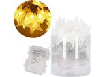 Springos Luci Fiabesche 80 Led Lunghezza 11,5 M A Batteria Bianco Caldo 8 Funzioni IP44 Luci Fiabesche Da Esterno Per Natale Compleanno Festa In Giardino