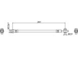 Metzger 4111829 Tubo Freno Posteriore Sinistro Destro Per Vw Golf Vii Hatchback (5G1, BQ1, BE1, BE2) Golf Vii Variant (BA5, BV5) Golf Alltrack Vii