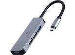 Gembird Gembird UHB-CM-U3P1U2P3-01 Laptop Dock/Port Replicator Wired Usb 3.2 Gen 1 (3.1 Gen 1) Type-C Silver