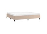 Vidaxl Struttura Letto Cappuccino-Marrone 200X200 Cm In Pelle Finta