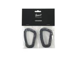 Brandit BD8079 | Moschettone 2 Pack Accessori Taglia Unica - Colore: Nero - Taglia: Taglia Unica