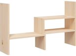 Vidaxl Supporto Per Monitor (39-72)X17X43 Cm In Legno Di Pino Massiccio