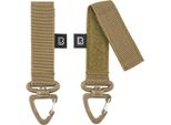 Brandit BD8081 | Cintura E Moschettone Con Anello Molle 2 Pack Accessori Taglia Unica - Colore: Cammello - Taglia: Taglia Unica