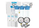 Wessper Triplemax Sistema Di Depurazione Dell'acqua A 3 Stadi 3/4'' – Prefiltro Per Acqua Domestica, Pozzi E Giardini