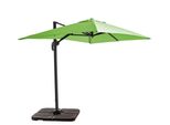 Ombrellone Sporgente 2X3 M E 4 Lastre Da Riempire In Alluminio Verde - Oviala Amalya