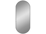 Vidaxl Specchio Da Parete Nero 80X35 Cm Ovale